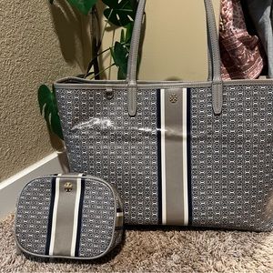 Tory Burch Tote Bag and matching pouch